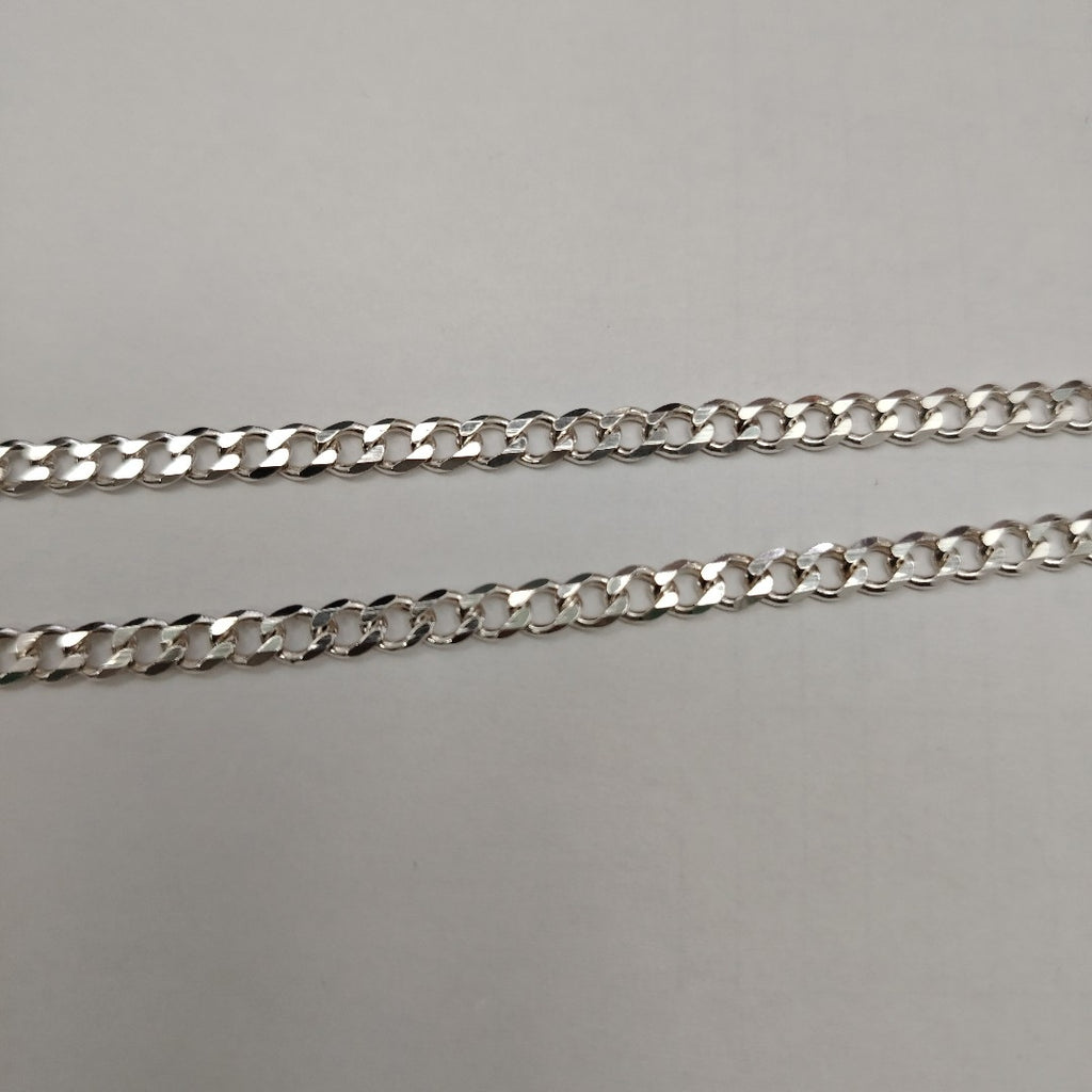 CADENA TEJIDO BARBADO PLATA .925 55 CM 12.8 GR (NUEVO)