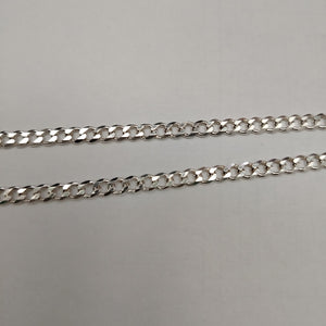 CADENA TEJIDO BARBADO PLATA .925 55 CM 12.8 GR (NUEVO)