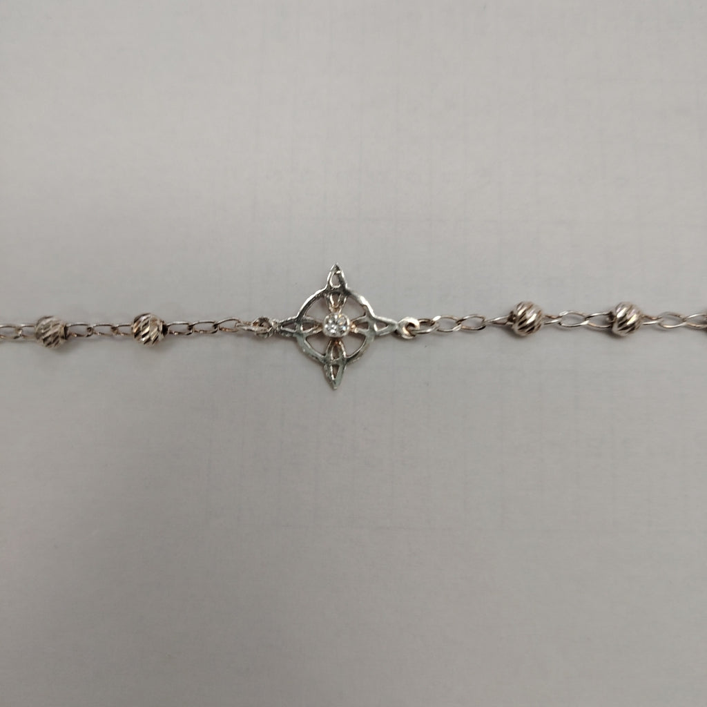 PULSERA TEJIDO ESPECIAL PLATA .925 18 CM 2.8 GR (NUEVO)
