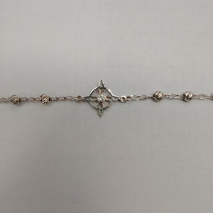 PULSERA TEJIDO ESPECIAL PLATA .925 18 CM 2.8 GR (NUEVO)