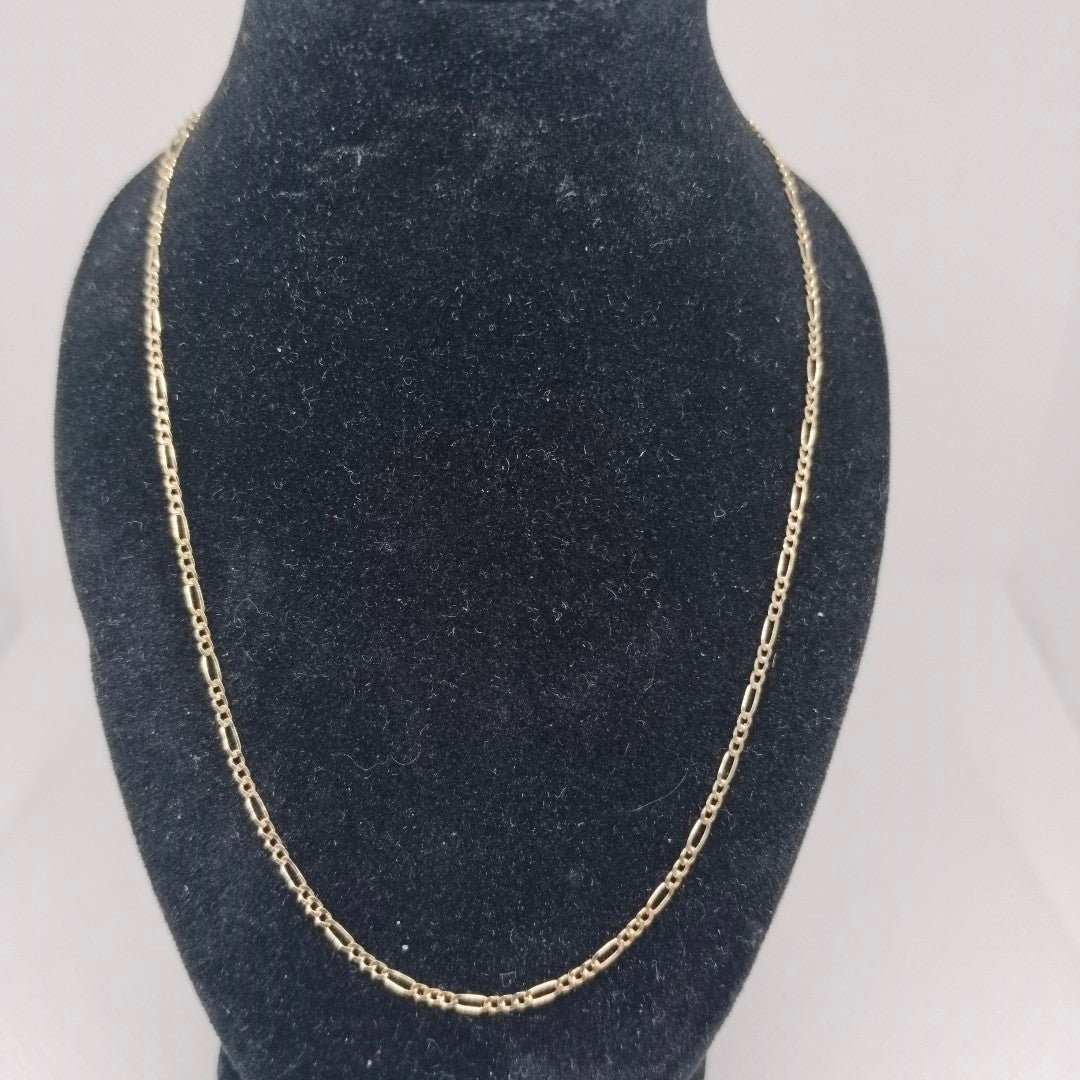 CADENAS TEJIDO 3X1 ORO 14K 55 CM 2.4 GR (NUEVO)