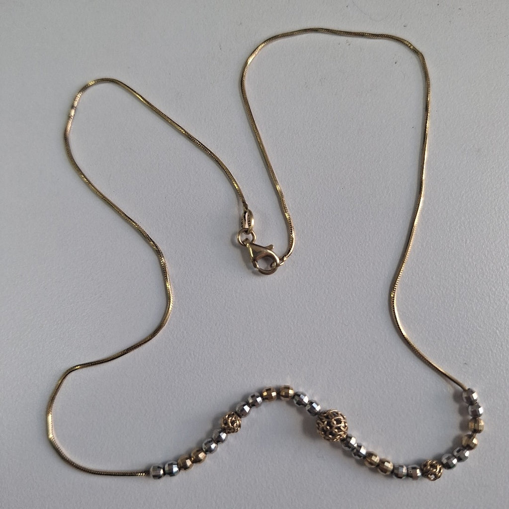 GARGANTILLA ORO COMBINADO 14 K 5.2 GRMS (SEMINUEVO)