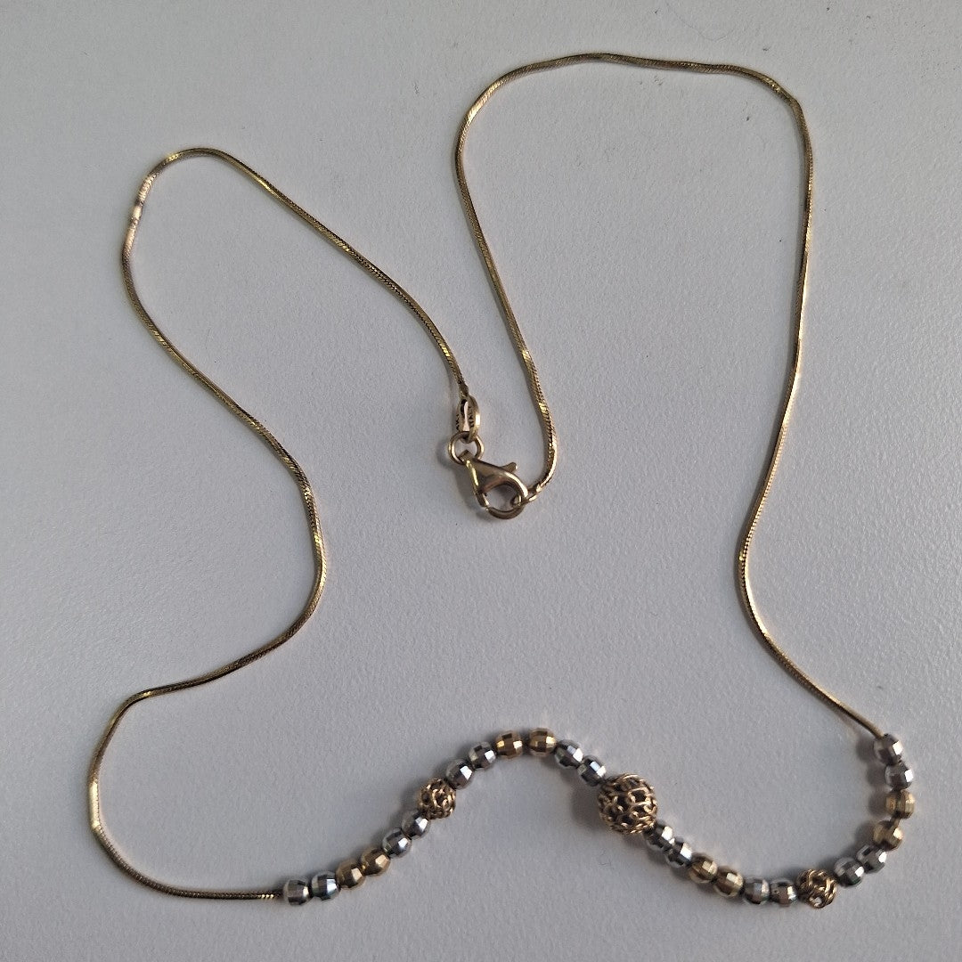 GARGANTILLA ORO COMBINADO 14 K 5.2 GRMS (SEMINUEVO)
