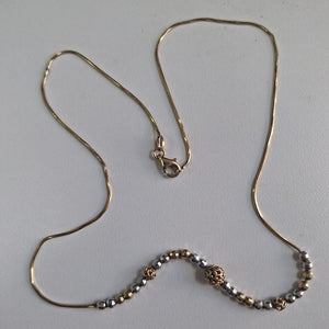 GARGANTILLA ORO COMBINADO 14 K 5.2 GRMS (SEMINUEVO)