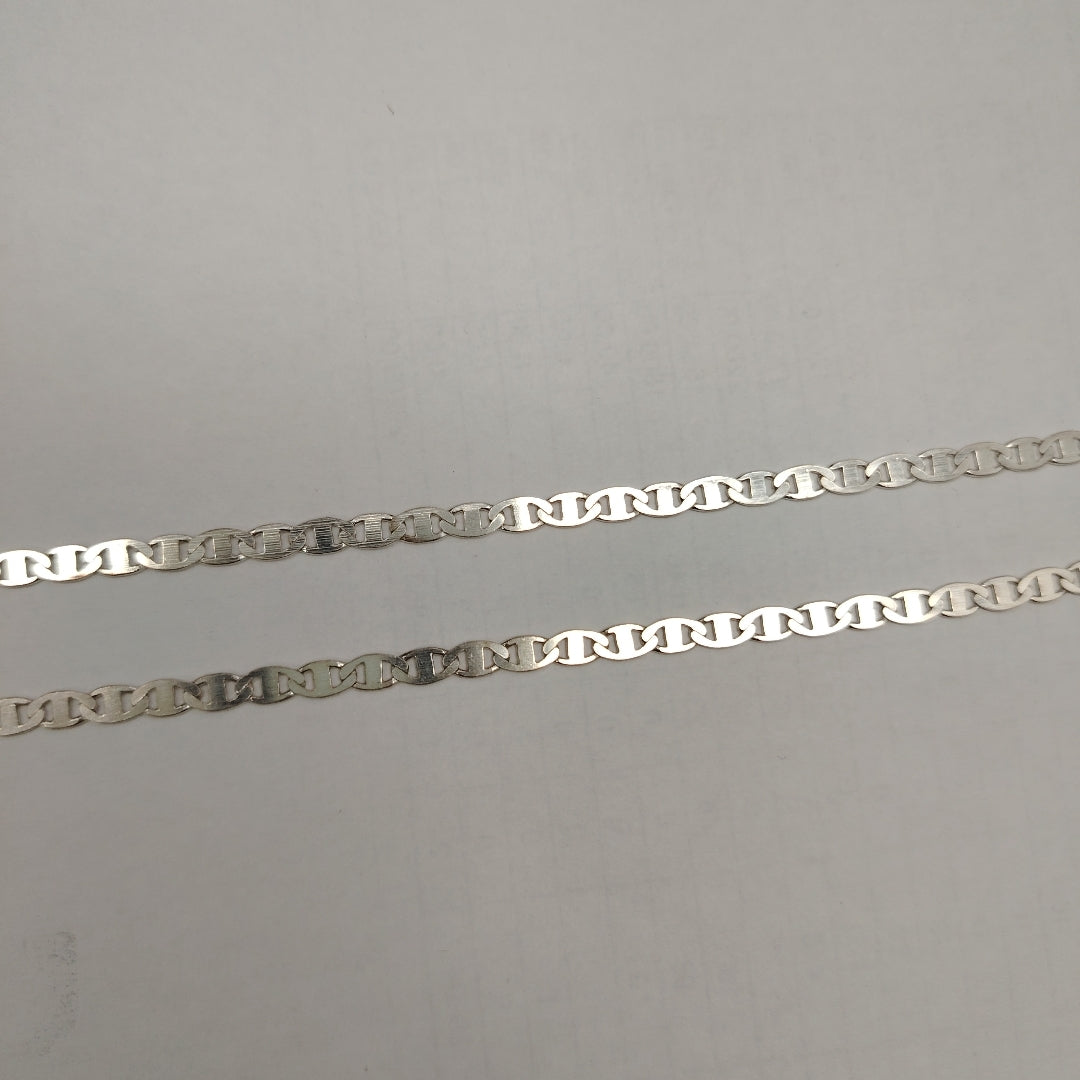 CADENA TEJIDO GUCHI PLATA .925 60 CM 9.3 GR (NUEVO)