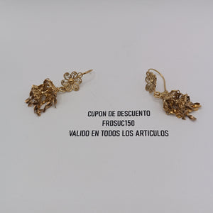 ARETES PAR ORO 10 K 6.4 GRMS (SEMINUEVO)