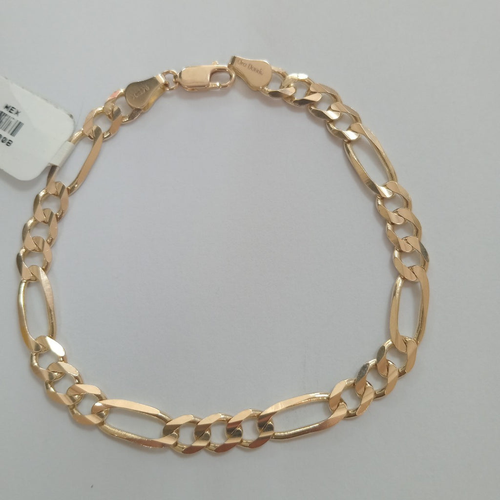PULSERAS TEJIDO 3X1 ORO 14K 21 CM 10 GR (NUEVO)