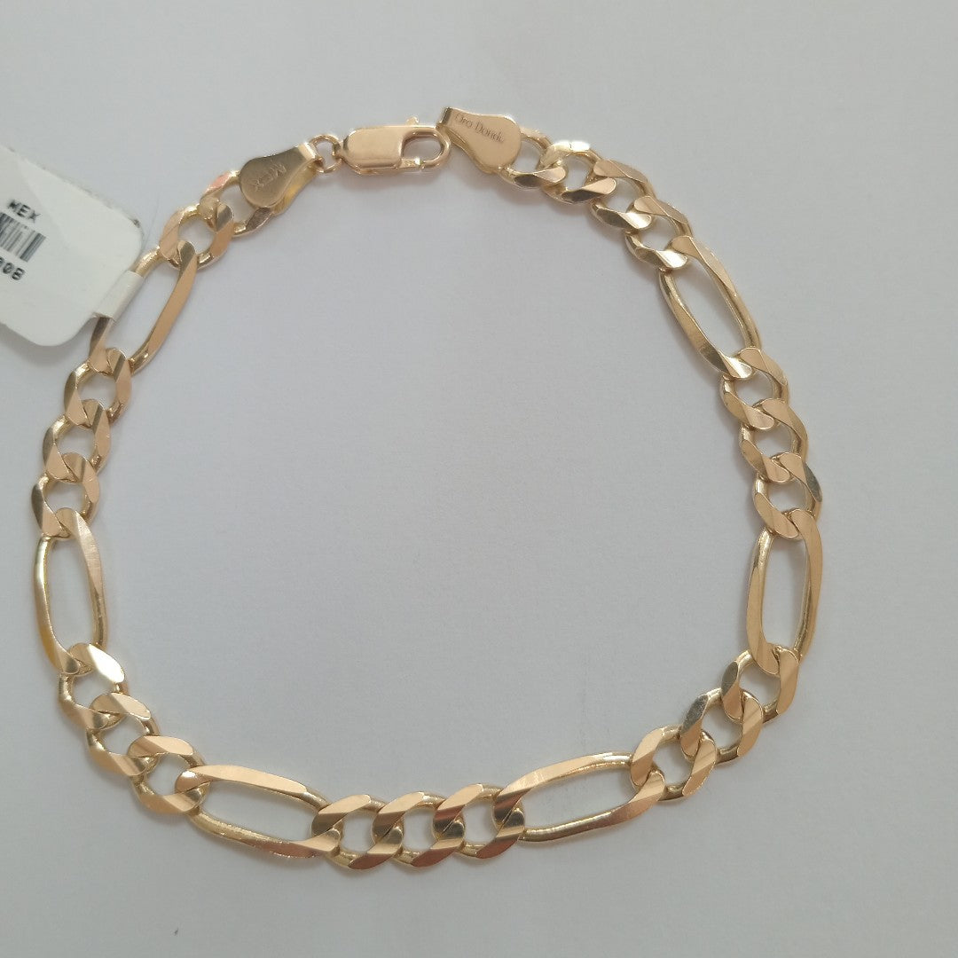PULSERAS TEJIDO 3X1 ORO 14K 21 CM 10 GR (NUEVO)