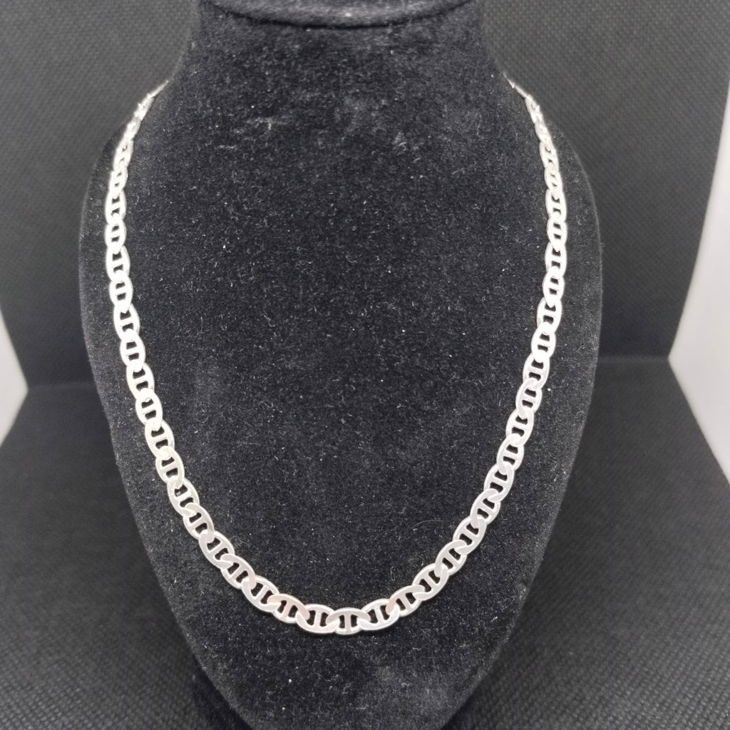 CADENA TEJIDO GUCHI PLATA .925 55 CM 12.9 GR (NUEVO)