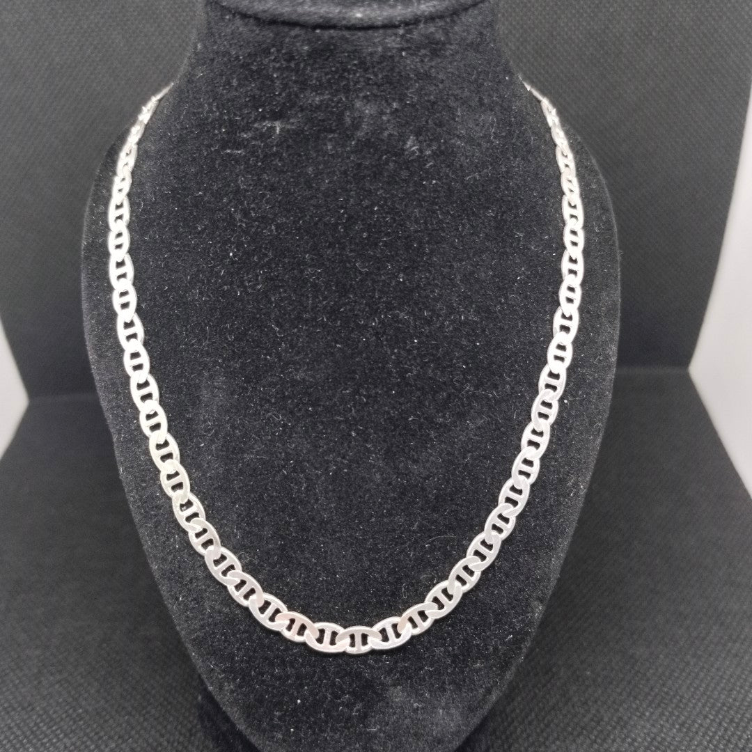 CADENA TEJIDO GUCHI PLATA .925 55 CM 12.9 GR (NUEVO)