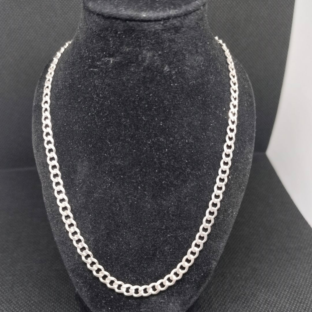 CADENA TEJIDO BARBADO PLATA .925 55 CM 12.7 GR (NUEVO)