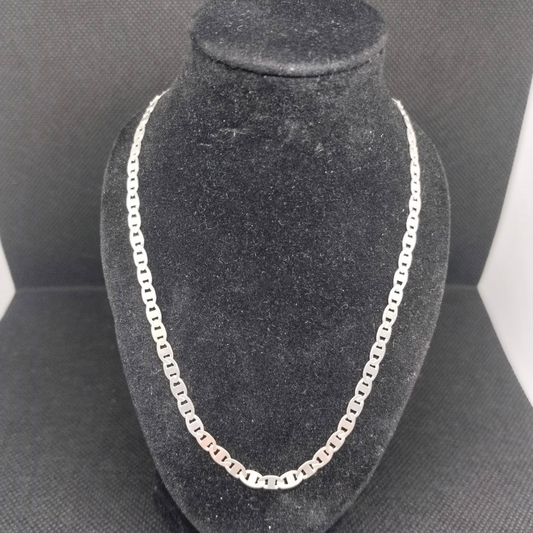 CADENA TEJIDO GUCHI PLATA .925 60 CM 9 GR (NUEVO)