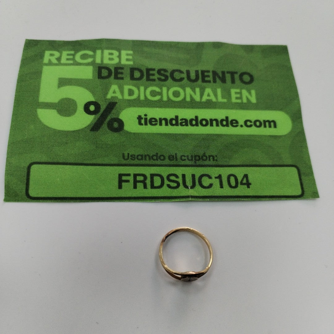 ANILLO ORO 14 K 1.3 GRMS (SEMINUEVO)