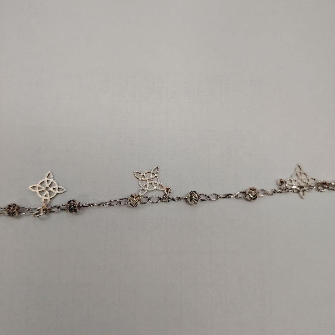PULSERA TEJIDO ESPECIAL PLATA .925 18 CM 3.2 GR (NUEVO)