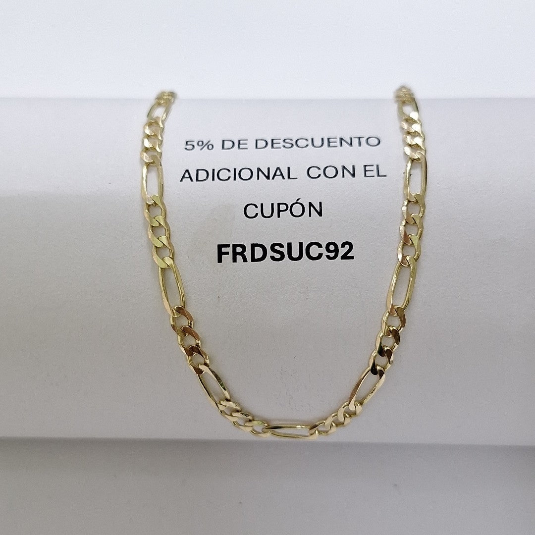PULSERAS 3X1 ORO 14K 21 CM 3.3 GR (NUEVO)