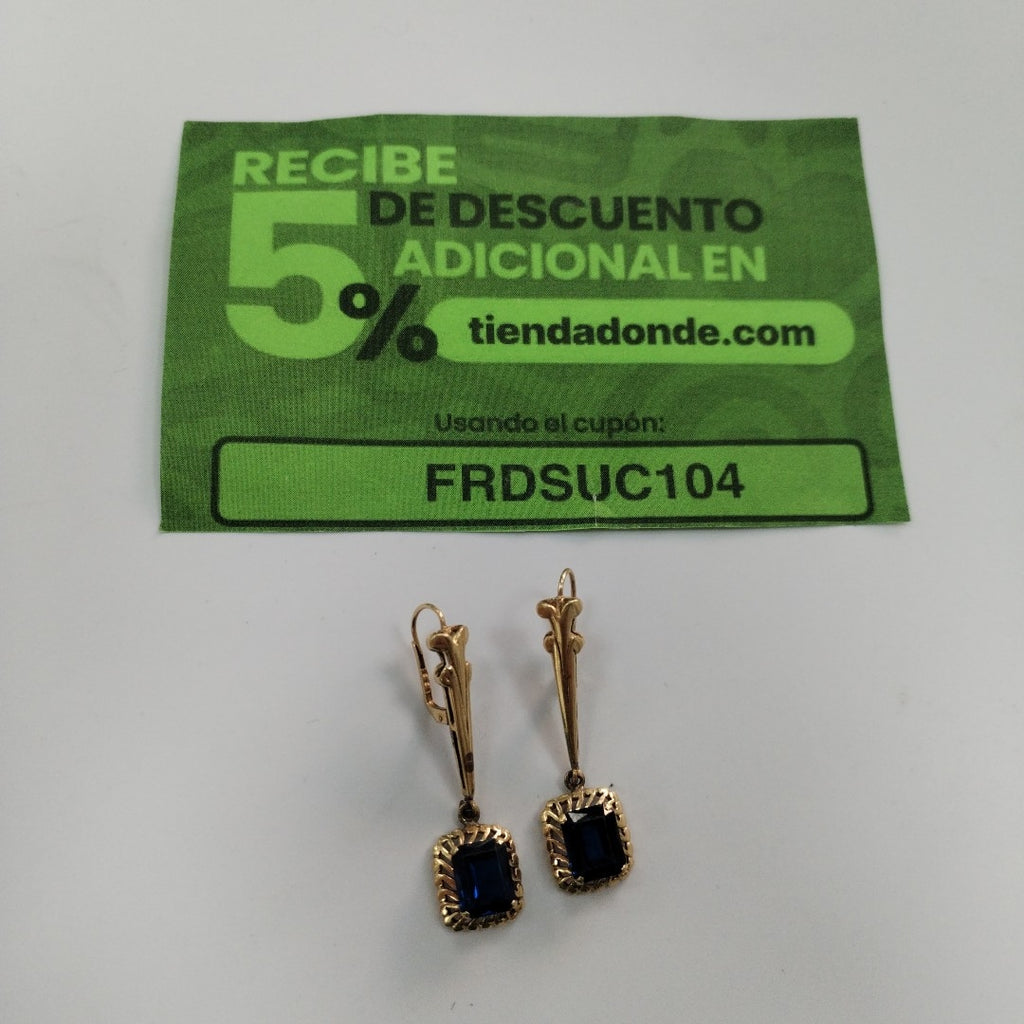 ARETES PAR ORO 14 K 7.2 GRMS (SEMINUEVO)