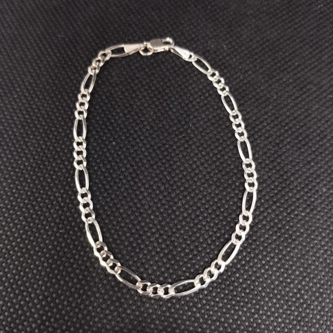 PULSERA TEJIDO 3X1 PLATA .925 18 CM 2.8 GR (NUEVO)