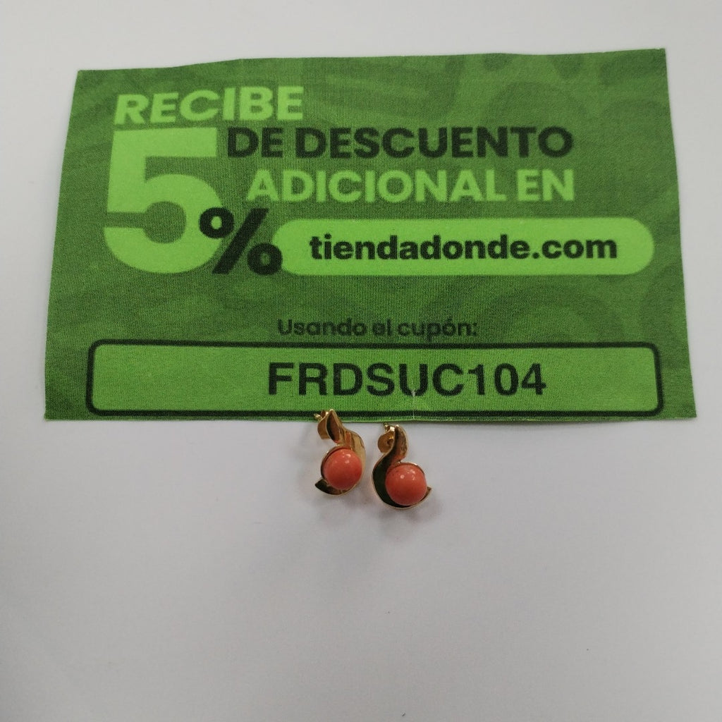 ARETES PAR ORO 14 K 2.9 GRMS (SEMINUEVO)