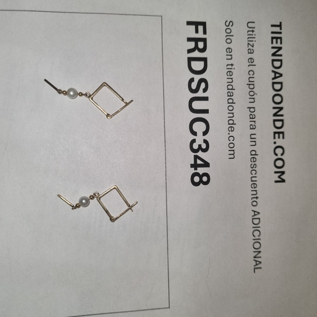 ARETES PAR ORO 14 K 3.1 GRMS (SEMINUEVO)
