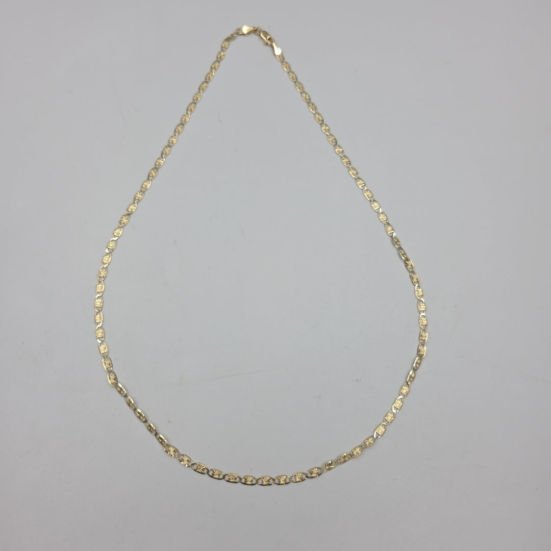 CADENAS TEJIDO GUCHI ORO 14K 55 CM 6.9 GR (NUEVO)
