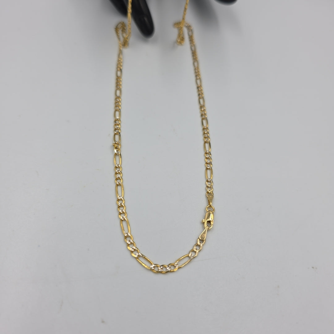 CADENAS 3X1 DIAMANTADA ORO 14K 55 CM 8.5 GR (NUEVO)