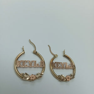 ARRACADAS PAR ORO 14 K 3.7 GRMS (SEMINUEVO)