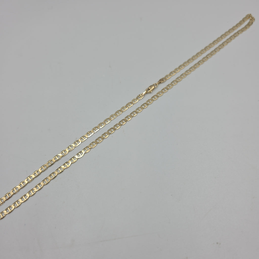 CADENAS TEJIDO MARINERA ORO 14K 55 CM 7.8 GR (NUEVO)