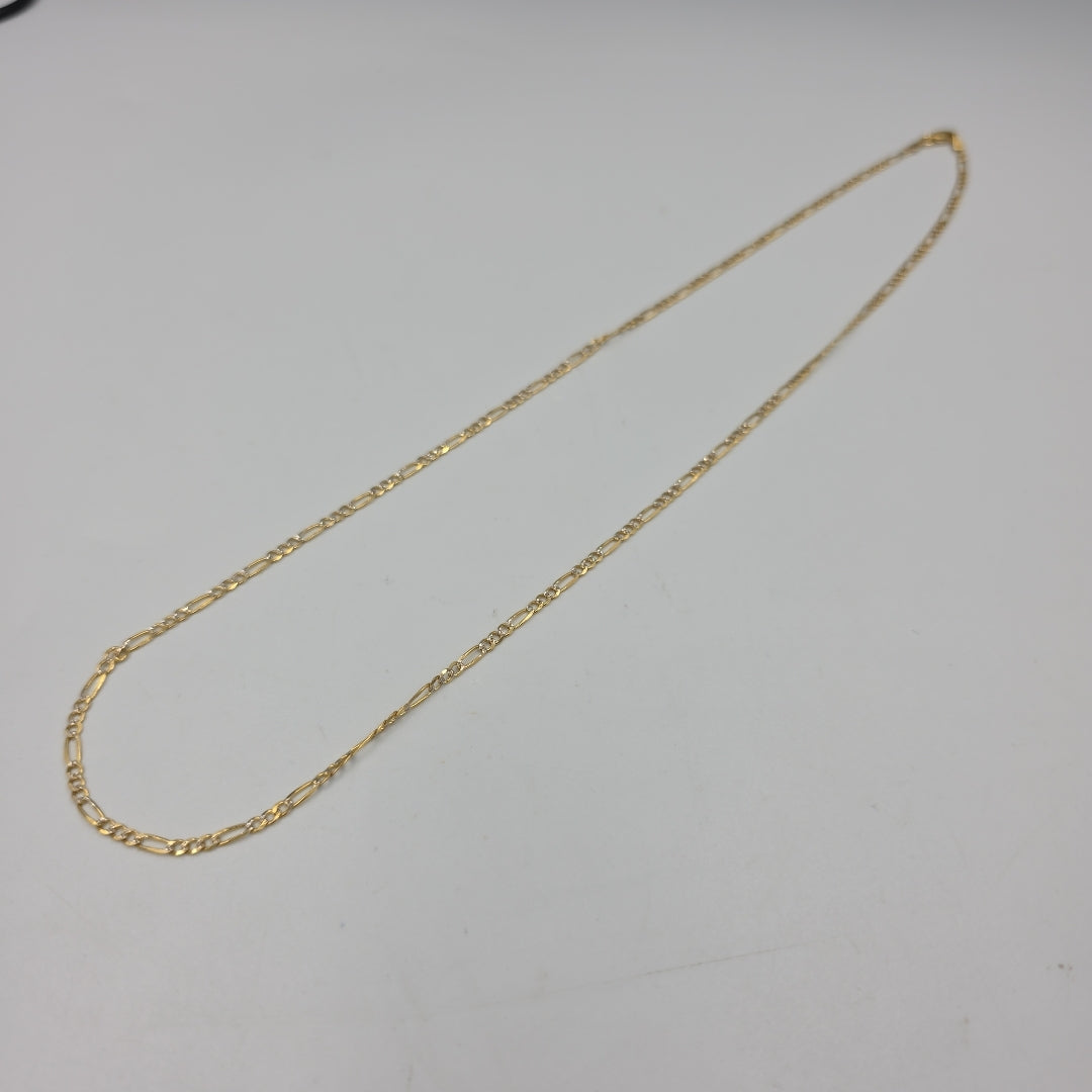 CADENAS TEJIDO 3X1 ORO 14K 55 CM 4.9 GR (NUEVO)