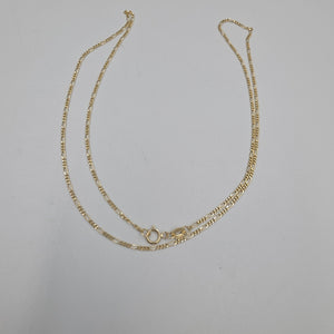 CADENAS TEJIDO 3X1 ORO 14K 55 CM 2.6 GR (NUEVO)