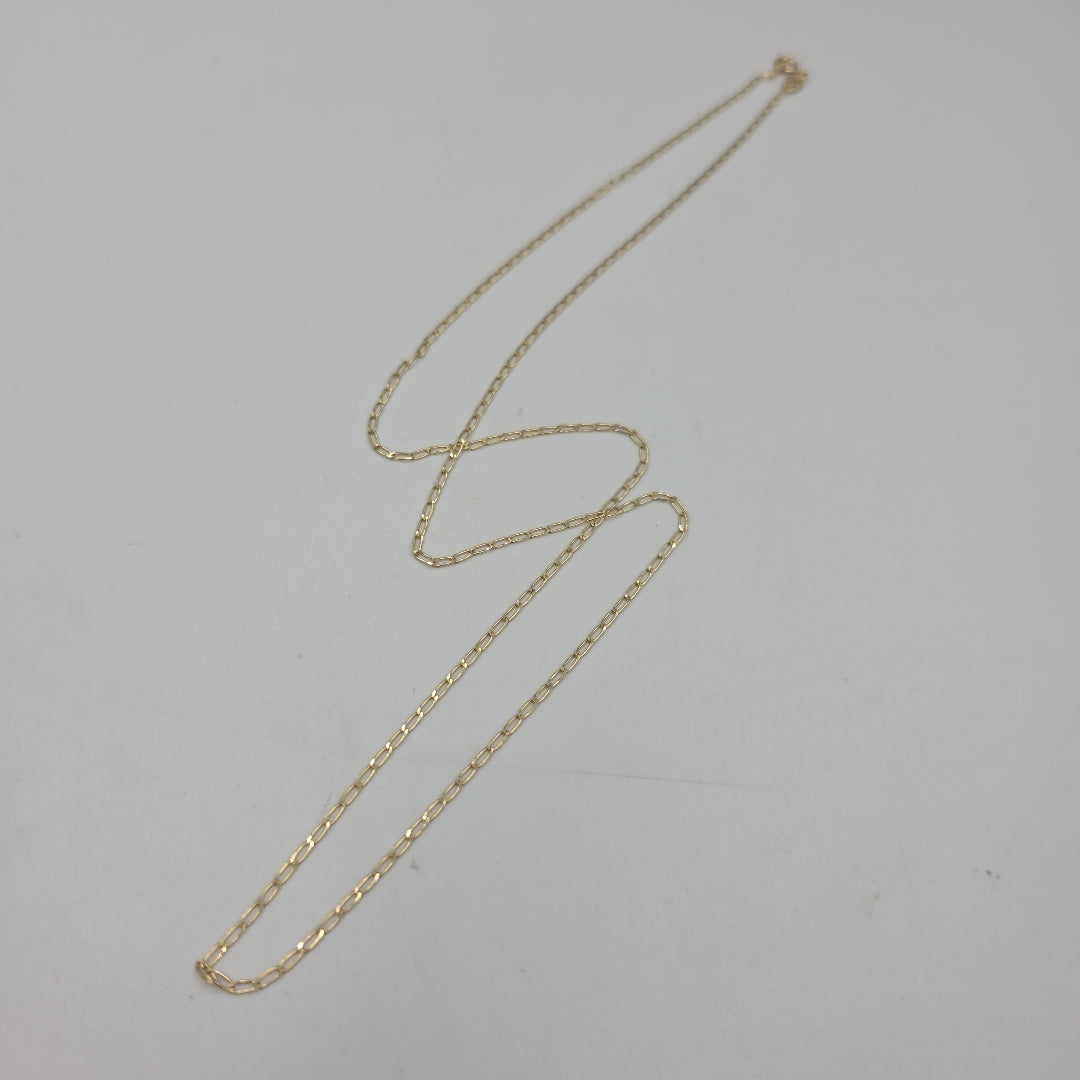 CADENAS TEJIDO ESLABONES ORO 10K 60 CM 2.1 GR (NUEVO)