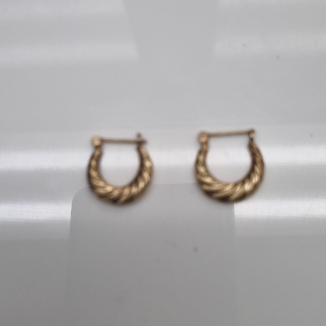 ARETES PAR ORO 14 K 1,20 GRMS (SEMINUEVO)