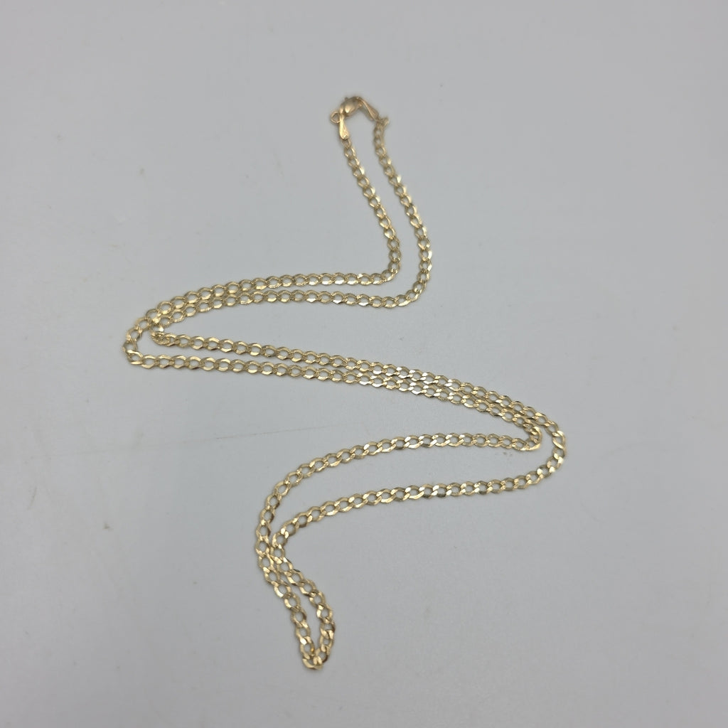 CADENAS TEJIDO BARBADA ORO 14K 60 CM 5.4 GR (NUEVO)