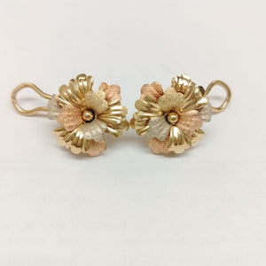 BROQUELES PAR ORO,ORO COMBINADO 14 K 9,80 GRMS (SEMINUEVO)