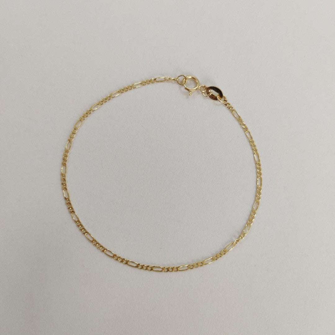 PULSERAS TEJIDO 3X1 ORO 14K 16 CM 0.9 GR (NUEVO)