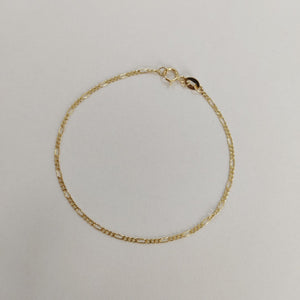 PULSERAS TEJIDO 3X1 ORO 14K 16 CM 0.9 GR (NUEVO)