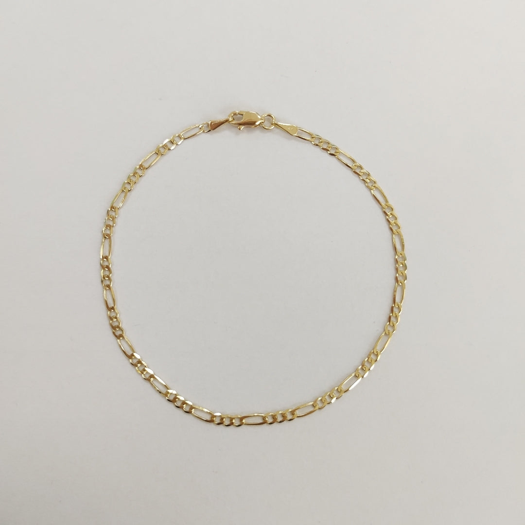 PULSERAS 3X1 ORO 14K 21 CM 2 GR (NUEVO)