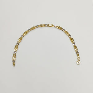PULSERA ORO COMBINADO 14 K 3.9 GRMS (SEMINUEVO)