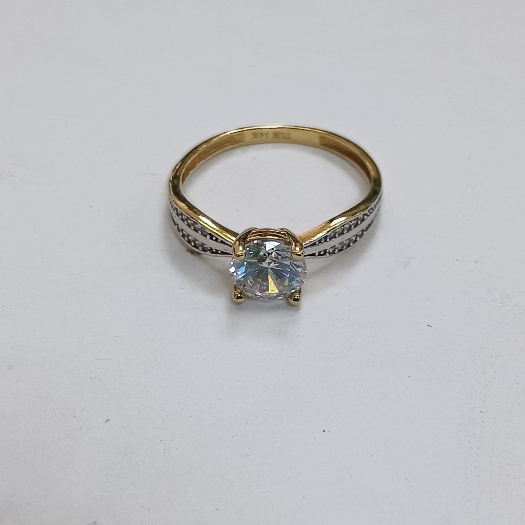SOLITARIO ORO 14 K 1.7 GRMS (SEMINUEVO)
