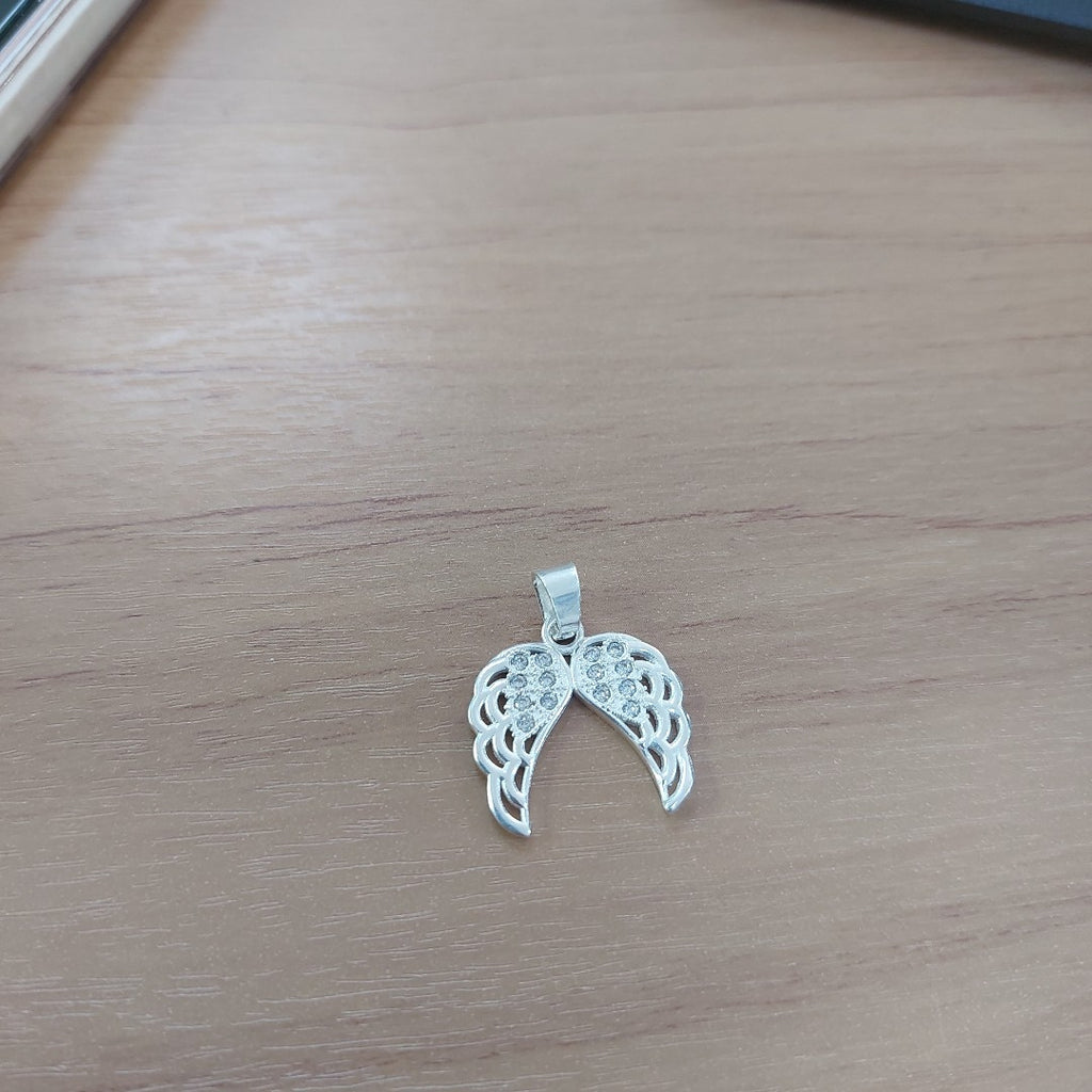 DIJE ALAS C/CIRCONIAS PLATA .925 2.2 GR (NUEVO)