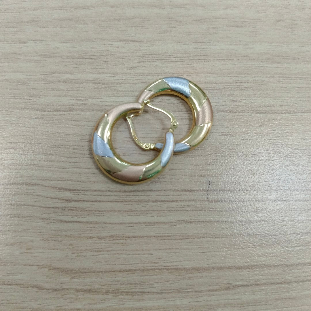 ARRACADAS PAR ORO 14 K 2.6 GRMS (SEMINUEVO)