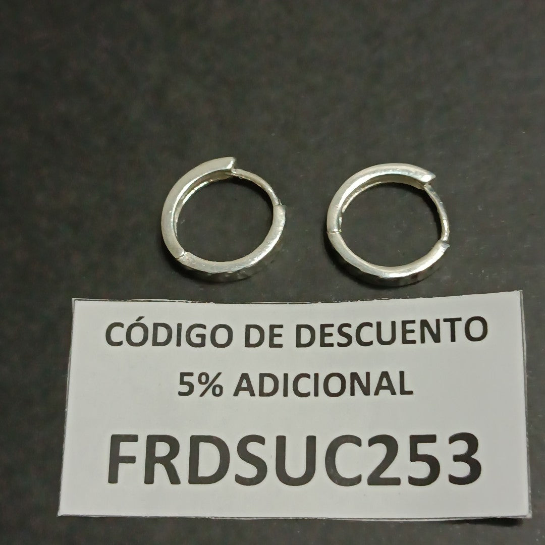 ARRACADAS LABRADAS PLATA .925 3.3 GR (NUEVO)