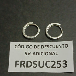 ARRACADAS LABRADAS PLATA .925 3.3 GR (NUEVO)