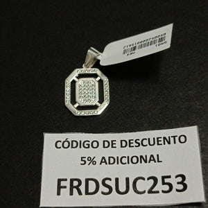 DIJE C/CIRCONIAS PLATA .925 3.4 GR (NUEVO)