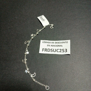 PULSERA TEJIDO TEJIDO ESPECIAL PLATA .925 18 CM 3.1 GR (NUEVO)