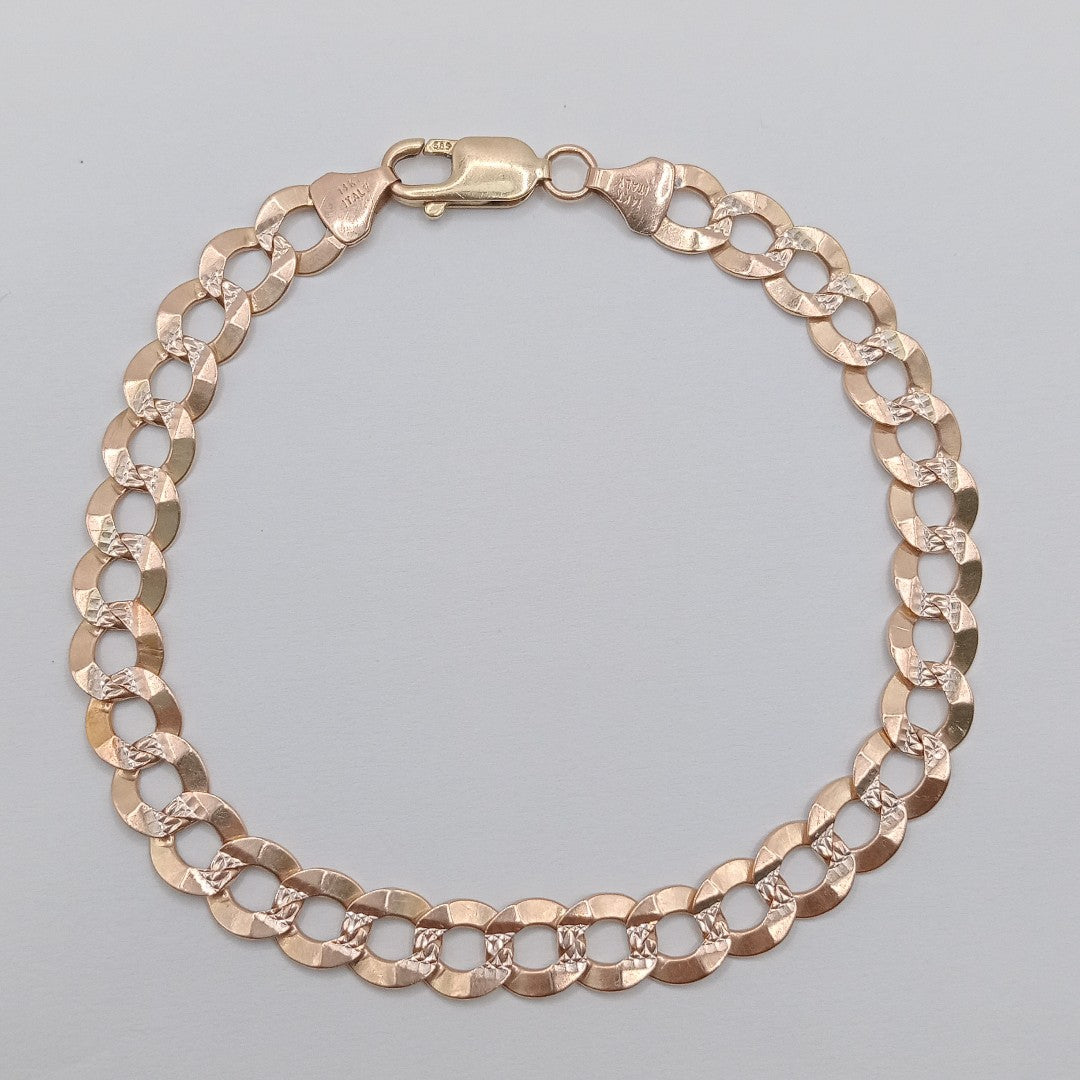 PULSERA ORO, RODIADO 14 K 15.4 GRMS (SEMINUEVO)