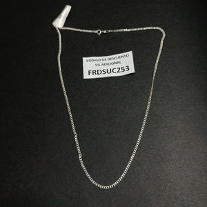 CADENA TEJIDO BARBADO PLATA .925 55 CM 5.3 GR (NUEVO)