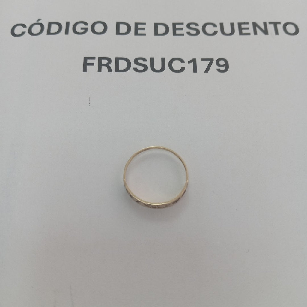 ANILLO ORO 10 K 1.3 GRMS (SEMINUEVO)