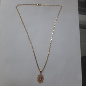 CADENA, MEDALLA RELIGIOSA ORO, ORO COMBINADO 10 K 6.2 GRMS (SEMINUEVO)