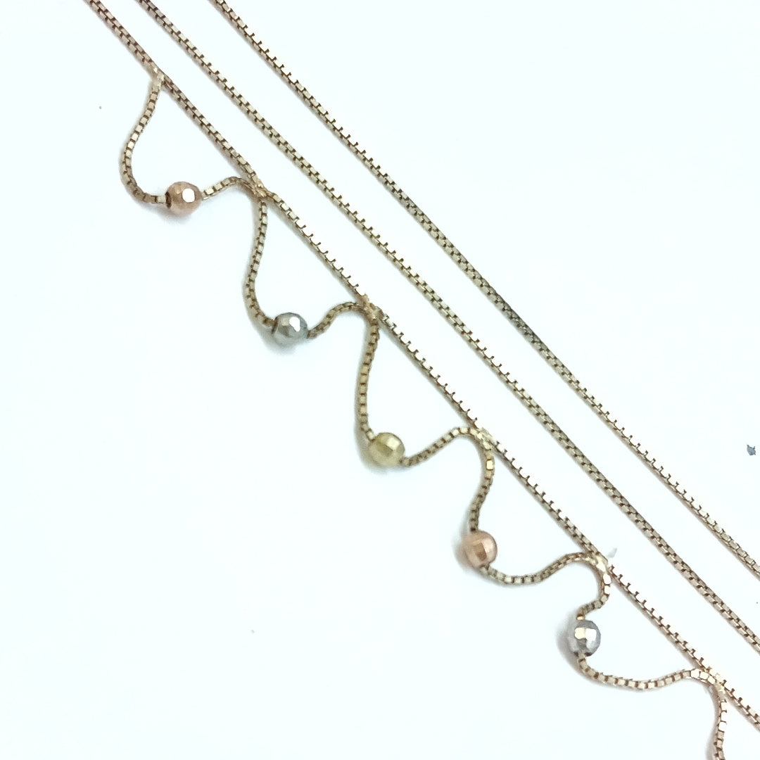 GARGANTILLA ORO COMBINADO 10 K 2,60 GRMS (SEMINUEVO)