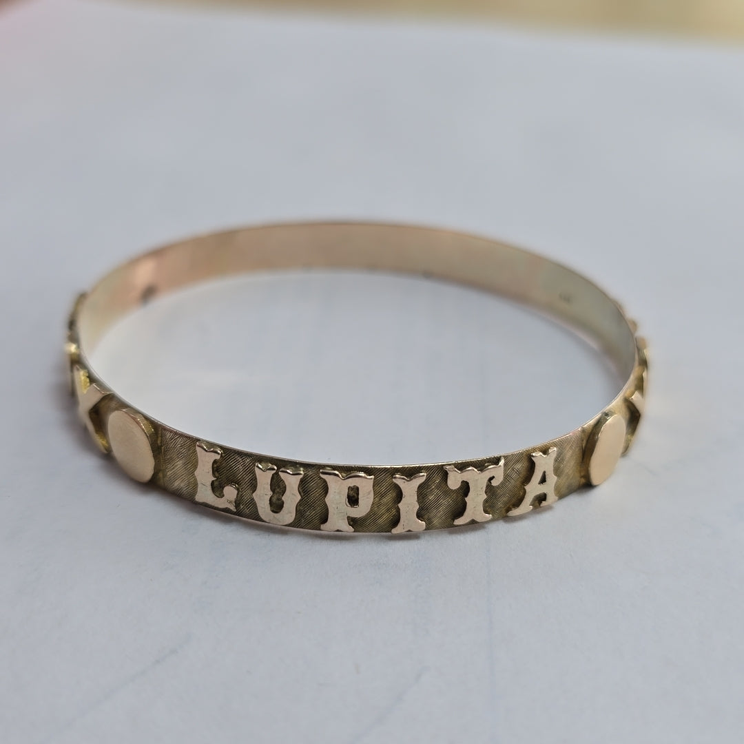 PULSERA RIGIDA ORO 8 K 17 GRMS (SEMINUEVO)